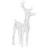 Rennes de Noël 4 pcs 160 LED Blanc chaud Acrylique 
