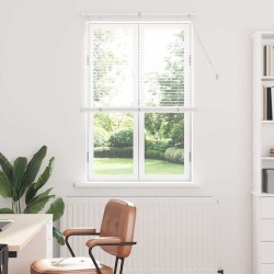 Store de Fenêtre avec des rideaux Autre Blanc 80 x 130 cm Aluminium 