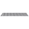 Plaques en Alu avec Motif en Damier - 4 pièces Antidérapantes 80x40 cm 
