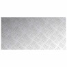 Plaques en Alu avec Motif en Damier - 4 pièces Antidérapantes 80x40 cm 