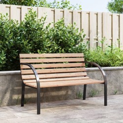 Banc de jardin 120 cm Bois et fer 