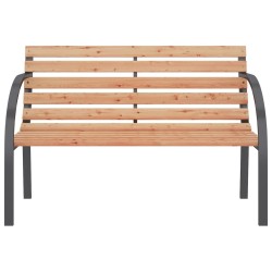 Banc de jardin 120 cm Bois et fer 