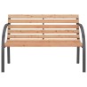 Banc de jardin 120 cm Bois et fer 