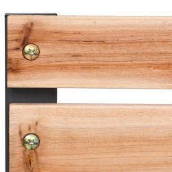 Banc de jardin 120 cm Bois et fer 