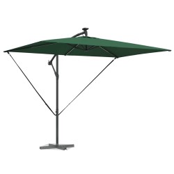 Parasol banane à mât déporté Vert 294 x 200 x 254 cm 
