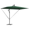 Parasol banane à mât déporté Vert 294 x 200 x 254 cm 