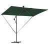 Parasol banane à mât déporté Vert 294 x 200 x 254 cm 
