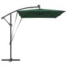 Parasol banane à mât déporté Vert 294 x 200 x 254 cm 
