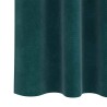 Rideaux opaques avec bande supérieure 2 pcs en velours vert foncé 