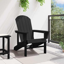 Chaise Adirondack Noire 74x82x91 cm HDPE 