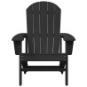 Chaise Adirondack Noire 74x82x91 cm HDPE 