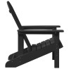 Chaise Adirondack Noire 74x82x91 cm HDPE 