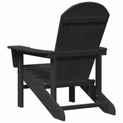 Chaise Adirondack Noire 74x82x91 cm HDPE 
