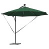 Parasol banane à mât déporté Vert 294 x 294 x 248 cm 