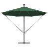 Parasol banane à mât déporté Vert 294 x 294 x 248 cm 