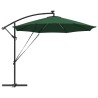 Parasol banane à mât déporté Vert 294 x 294 x 248 cm 