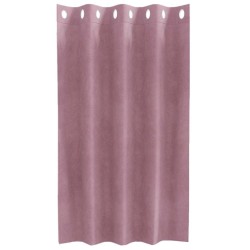Rideaux occultants avec œillets 2 pcs Velours rose foncé 