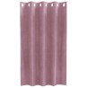 Rideaux occultants avec œillets 2 pcs Velours rose foncé 