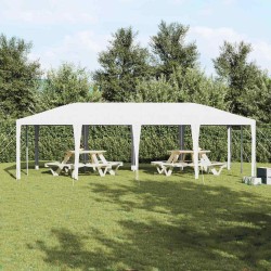 Tente de fête blanche 8x4 m PE 