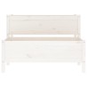 Jardinière Blanc 110x84x75 cm Bois massif de pin 