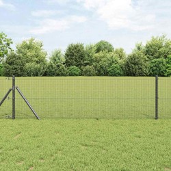 Clôture en fil soudé gris 0.4x25 m en acier 