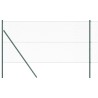 Kit de Clôture 2 pièces Vert Acier recouvert de PVC 25 x 1,2 m 