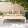 Repose-pied de jardin 120x80 cm bois de pin massif 
