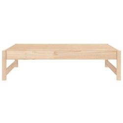 Repose-pied de jardin 120x80 cm bois de pin massif 
