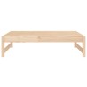 Repose-pied de jardin 120x80 cm bois de pin massif 