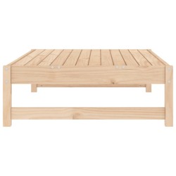 Repose-pied de jardin 120x80 cm bois de pin massif 