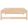 Repose-pied de jardin 120x80 cm bois de pin massif 