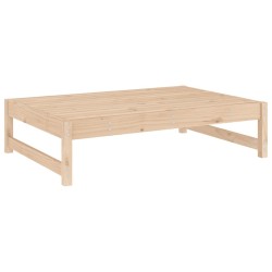 Repose-pied de jardin 120x80 cm bois de pin massif 