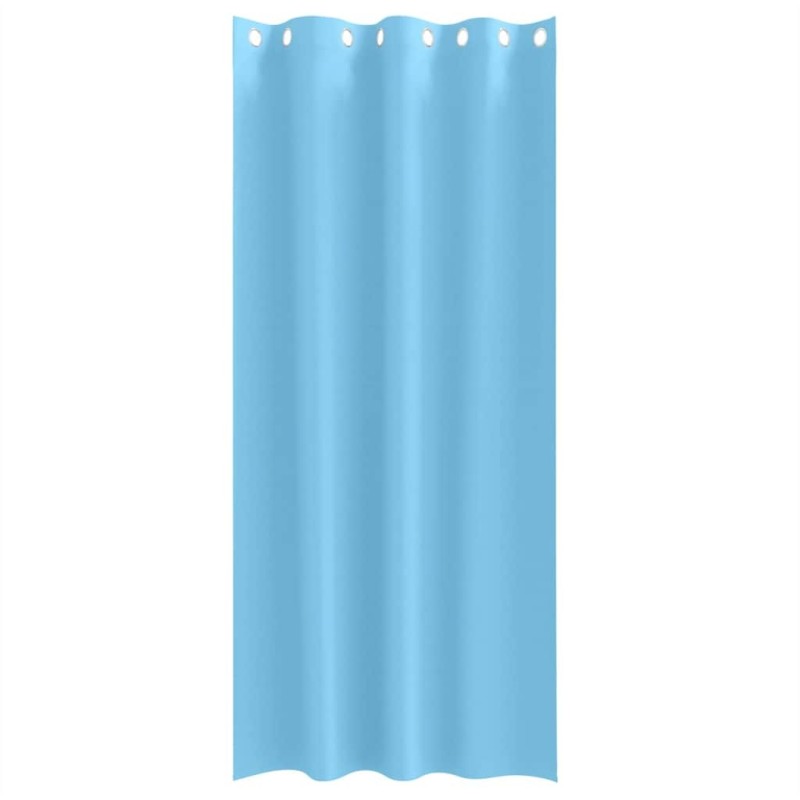 Rideaux 2 pcs Bleu clair 225 x 140 cm Polyester 
