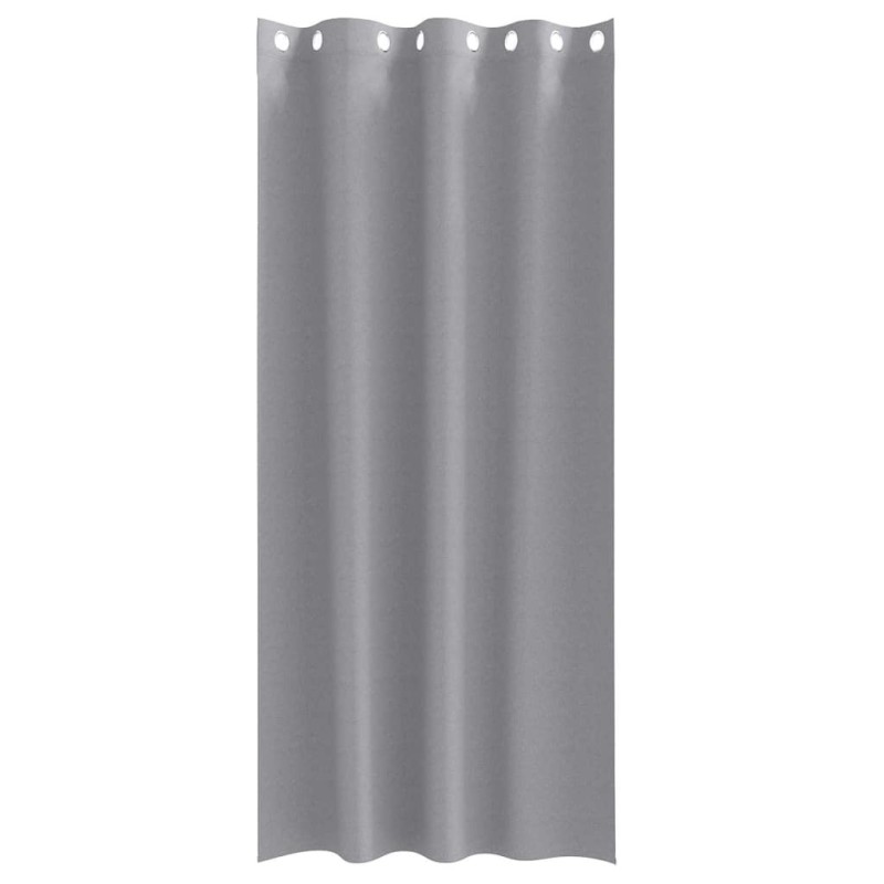 Rideaux 2 pcs Gris clair 225 x 140 cm Polyester 