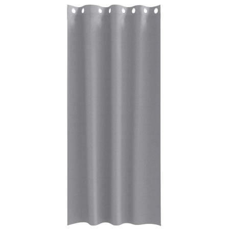 Rideaux 2 pcs Gris clair 225 x 140 cm Polyester 