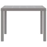 Table de Jardin Gris clair 100x100x73 cm Poly Rattan 