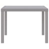 Table de Jardin Gris clair 100x100x73 cm Poly Rattan 