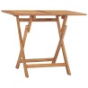 Table à dîner pliable de jardin 90x60x75 cm Bois de teck solide 