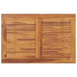 Table à dîner pliable de jardin 90x60x75 cm Bois de teck solide 