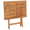 Table à dîner pliable de jardin 90x60x75 cm Bois de teck solide 