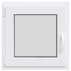 Fenêtre de sous-sol« RISOR » 50 x 50 cm oscillo-battante DIN gauche blanche 