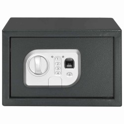 Coffre-fort électronique avec verrouillage par empreinte digitale 20x31x20 cm en acier 