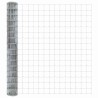 Clôture Euro avec 7 poteaux flanqués 1,5x10 m Acier galvanisé 