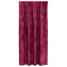 Rideaux en velours 2 pièces avec œillets rouge vin 175 x 140 cm 