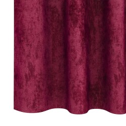Rideaux en velours 2 pièces avec œillets rouge vin 175 x 140 cm 