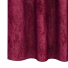 Rideaux en velours 2 pièces avec œillets rouge vin 175 x 140 cm 