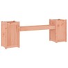 Banc avec jardinières 180x36x63 cm bois massif de douglas 