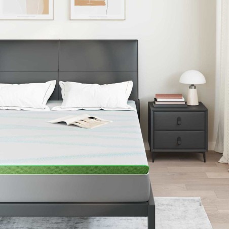 Coussins de Matelas Autre Blanc et vert 140 x 190 cm 