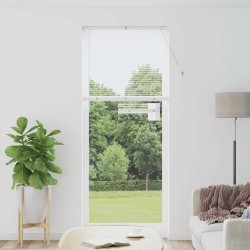 Store de Fenêtre avec des rideaux Autre Blanc 80 x 130 cm Aluminium 