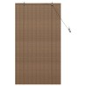Store de Fenêtre avec des rideaux Marron 100 x 160 cm Bambou 